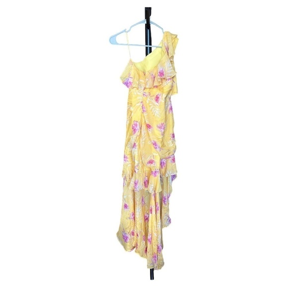 AMUR Vi silk yellow floral dress - Picture 4 of 10